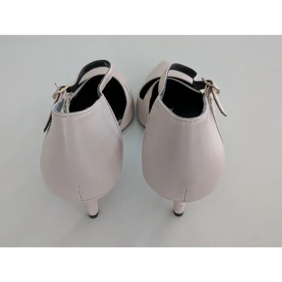 Bruno Premi Nappa Leather Heels Nude Italian Designer Dress Shoes - Picture 3 of 10